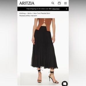 Wilfred - Twirl Pleated Skirt (Aritzia)